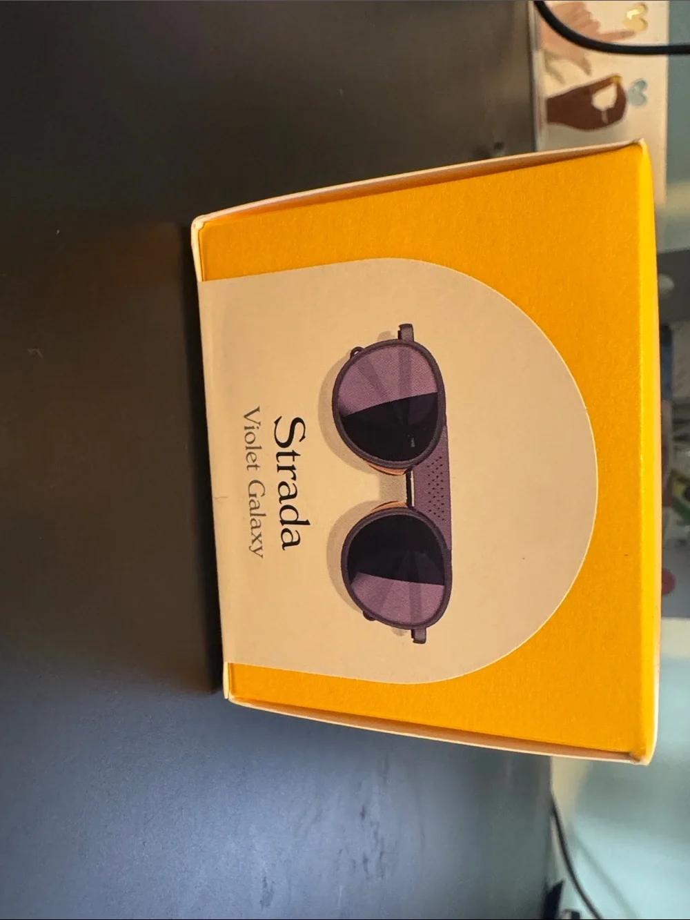 Sunski Women's Round Purple Frame Sunglasses with Blue Lenses